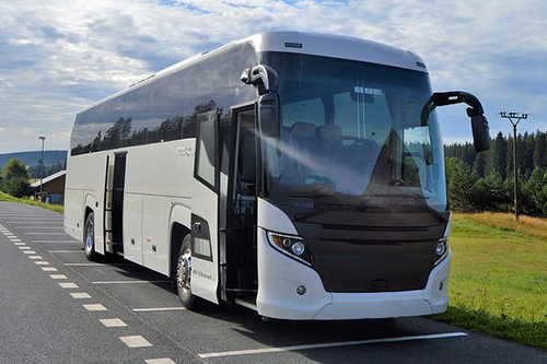 A charter bus in Port Huron